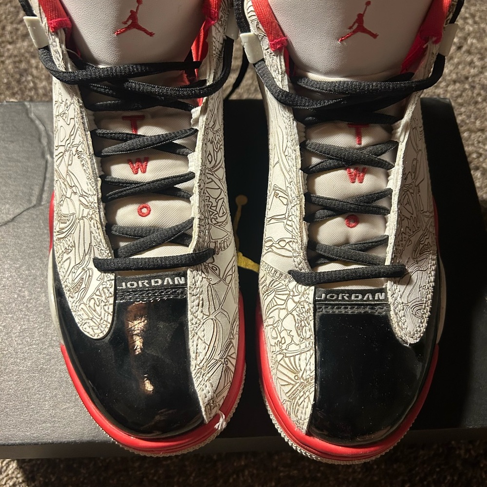 Air Jordan Black and Red Sneakers